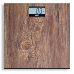 Waga łazienkowa, do 180 kg, 30 x 30 cm, drewniany wzór
