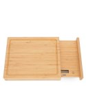 Deska do krojenia z wagą kuchenną, do 5 kg, bambus, 27,5 x 22,5 cm