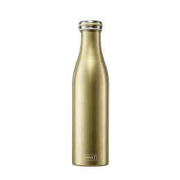 Butelka termiczna, stalowa, 0,75 l, złota metaliczna