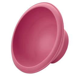 Forma półkolista, silikon, śred. 18 x 9 cm, różowa