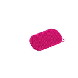 Myjka silikonowa, 13 x 8 cm, różowa