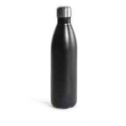 Butelka stalowa termiczna, czarna 0,75 l