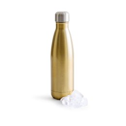 Butelka stalowa termiczna, złota, 0,5 l