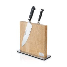 Blok na noże magnetyczny, 10 noży, 28 x 9 x 25 cm, drewno dębowe