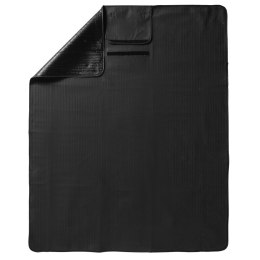 Składany koc piknikowy, nieprzemakalny, 120 x 150 cm, czarny