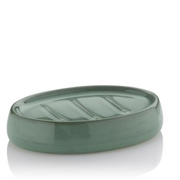 Mydelniczka, ceramika, 12 x 9,5 cm, zielona