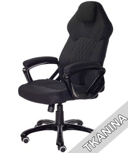 Fotel obrotowy ergonomiczny SPIDER czarna tkanina