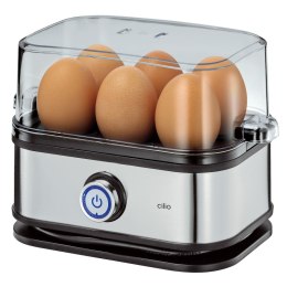 Urządzenie do gotowania jajek, na 6 jajek, stal nierdzewna/tworzywo sztuczne, 17 x 12 x 14,5 cm