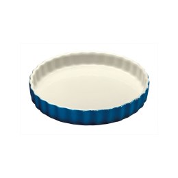 Forma do tarty, ceramika, śred. 28 cm, niebieska