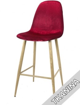 Krzesło Barowe Avola Burgundy Velvet