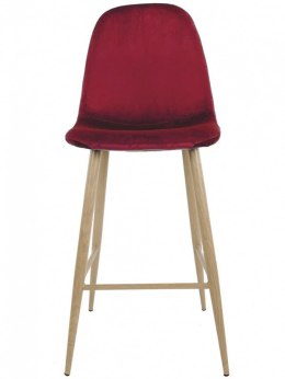 Krzesło Barowe Avola Burgundy Velvet