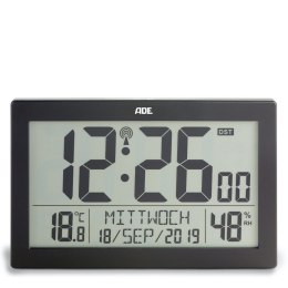 Zegar elektroniczny, z kalendarzem, termometrem, higrometrem i budzikiem, 22,5 x 3,5 x 14,5 cm
