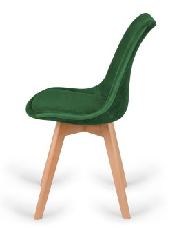 Krzesło eleganckie MONZA zielony welur