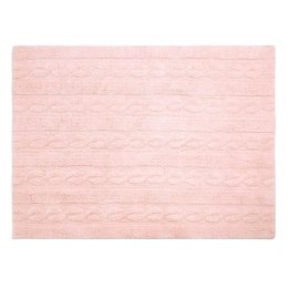 Lorena Canals Dywan bawełniany Trenzas Soft Pink 120 x 160 cm