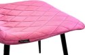 Krzesło tapicerowane Velvet Pink II SORANO