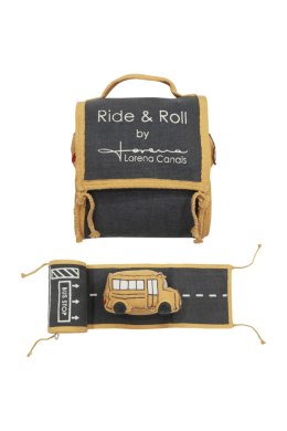 Miękka zabawka Autobus z pasem do jazdy Ride&Roll Lorena Canals