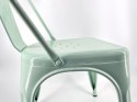 Krzesło metalowe nowoczesne CORSICA MINT