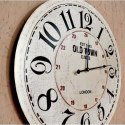 Zegar ścienne retro 60 cm, kremowy