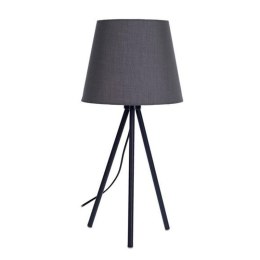 Lampa stołowa szara 55cm, metalowa, stylowa