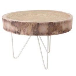 Stolik kawowy 42 cm - drewno oraz metal