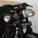 Konsola motocyklowa Sanna, metalowa podstawa, drewniany blat