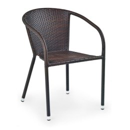 Krzesło ogrodowe Midas, rattanowe, ciemnobrązowe