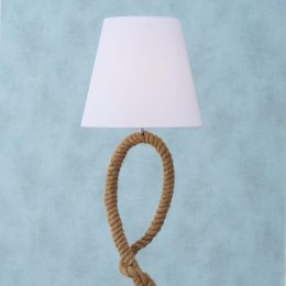 Elegancka lampa podłogowa 170 cm, metalowe oploty, biały abażur