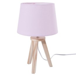 Lampka nocna z różowym abażurem 31 cm