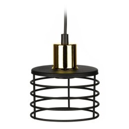 Lampa wisząca LondonStyle - styl loft, czarny z złotym akcentem, 12 cm