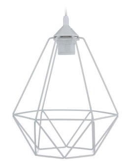 Stylowa lampa wisząca Paris Diamond, 24 cm biała
