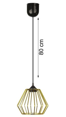 Nowoczesna lampa złota WarsawLoft 13cm