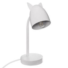 Lampka biurkowa dla dziecka - Biały metalowy dodatek