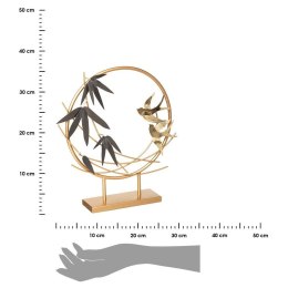 Unikalna metalowa figurka ptaka 36,5 cm - złoty kolor