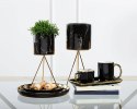 Taca dekoracyjna Lija Black 20cm - Eleganckie i funkcjonalne ozdoby domu