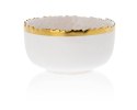 Salaterka Kati White Gold - Biała ceramika z złotym wykończeniem