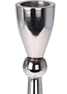 Elegancki Świecznik Aluminiowy - 30 cm - Srebrny