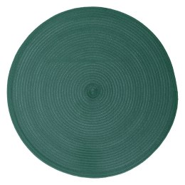 Podkładka na stół Braid Emerald okrągła Szmaragdowa podkładka na stół, okrągła, wykonana z wysokiej jakości tworzywa, średnica 3