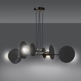 Ekskluzywna lampa sufitowa czarna - regulowana