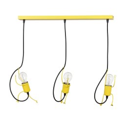 Lampa sufitowa BOBI 3 YELLOW - Nowoczesny żółty design
