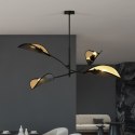 Lampa sufitowa LOTUS 4 BLACK/GOLD - designerska elegancja