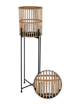 Lampion bambusowy na stojaku 92 cm - Elegancki dodatek do wnętrza