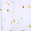Zasłona Star White ze Złotymi Gwiazdkami 140x250 cm