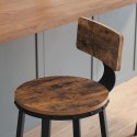 Zestaw 2 hokerów krzesła barowe - Styl rustykalno-industrialny