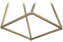 Kwietnik Metalowy Złoty 40 cm - Solidna Konstrukcja