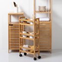 Wózek na kółkach - Trzy poziomy, bambusowy