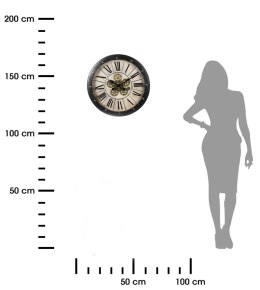 Zegar ścienny ruchome mechanizmy 57 cm