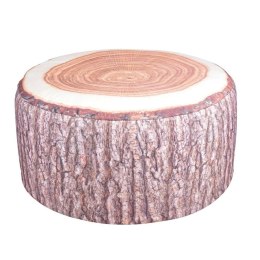 Elegancki Pufa ogrodowa z naturalnego drewna - 58 cm
