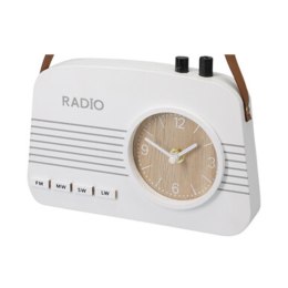 Ekskluzywny zegar stojący Radio, kolor biały