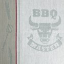 Ścierka kuchenna MASTER 50x70 BBQ master Bawełniana ścierka kuchenna, popielata, w rozmiarze 50x70 cm, wzór BBQ master