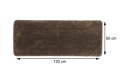 Dywanik łazienkowy Marlet Brązowy 50x120 cm